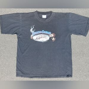 Vintage Y2K Cheech & Chong's Up in Smoke Movie Promo T-Shirt Faded Distressed L